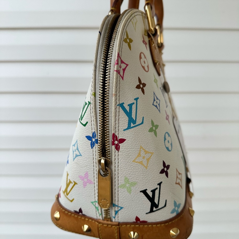 Louis Vuitton White Multicolor Satchel - Picture 3 of 9